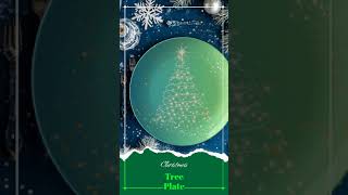 Green Christmas Tree Plate Green Plate Christmas Tree Plate [upl. by Oys]