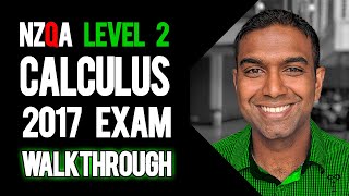 NCEA Level 2 Calculus 2017 NZQA Exam  Worked Answers [upl. by Eaneg740]