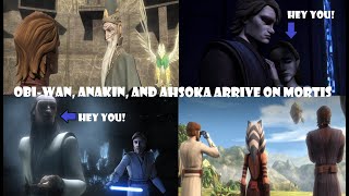 OBIWAN ANAKIN AND AHSOKA GO TO MORTIS  Star Wars The Clone Wars Season 3 Episode 15 Discussion [upl. by Ahsirt]