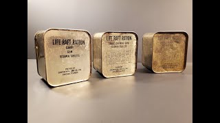 1943 Life Raft Rations Army Air Force Survival MRE Tasting Test Vintage Radio amp K Meal Unit Review [upl. by Connolly671]