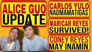 CONEY REYES MAY INAMIN CARLOS YULO NAGMAMATIGAS MARICAR REYES SURVIVED ALICE GUO UPDATE BI [upl. by Reyem]