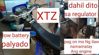 Yamaha XTZ 125 replace voltage regulator [upl. by Mcclenaghan]