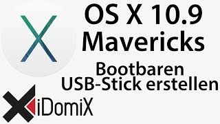 OS X Mavericks Bootfähigen USB Stick erstellen [upl. by Aihseken8]