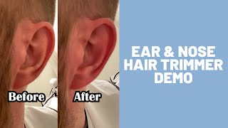 Ear amp Nose Hair Trimmer Demo [upl. by Suhcnip]