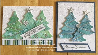 Mystery Monday Video  December 112023  Merriest Trees Watercolour Card [upl. by Dnalloh]