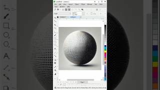 how to create 3d sphere in CorelDRAW 2024  Halftone create tutorial outline halftone pattern [upl. by Trinidad]