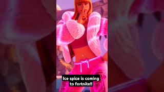 Ice spice is coming to fortnite🍑 [upl. by Kcor]