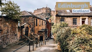 Edinburgh Scotland  The Most Beautiful City In The World  Walking Tour 4K HDR 60fps [upl. by Trilbie397]