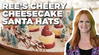 Ree Drummonds Cheery Cheesecake Santa Hats  The Pioneer Woman  Food Network [upl. by Nnylaehs]