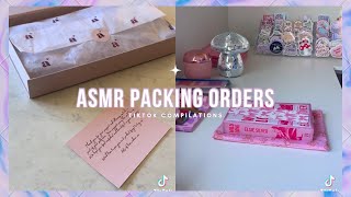 ASMR Packing Orders TikTok Compilation📦💕4 [upl. by Vyky]