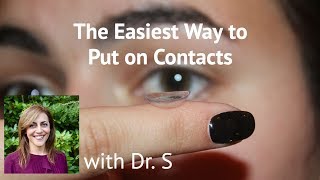 The Easiest Way to Put on Contacts [upl. by Cirdet]