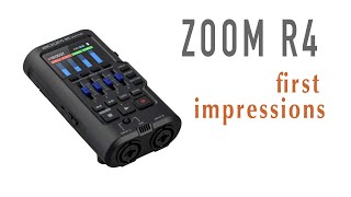 Zoom R4 Multitrack Recorder  First Impressions [upl. by Fanny]