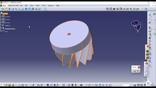 Title CATIA V5 Turbine Design Tutorial  Part Design and Assembly [upl. by Ardnuhsal]