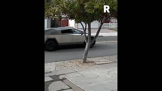 TESLA CYBERTRUCK CAUGHT ON DOORBELL CAMERA [upl. by Lewis]