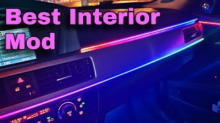 Best Ambient light kit  Installation on my BMW E91  E90 E91 E92 DIY [upl. by Grani170]