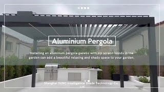 The Customized pergola with zip screen blinds Case pergolamanufacture pergola louveredpergola [upl. by Devora]