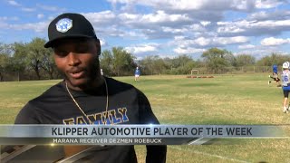 Klipper Automotive Player of the Week Dezmen Roebuck [upl. by Adniroc257]