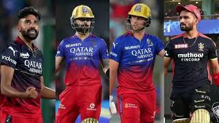 इन 4 खिलाड़ियों को Taget करेगी RCB  IPL 2025 के Mega auction में  RCB target Players cricket [upl. by Senzer]