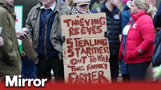 Tractors arrive in Westminster ahead of protests [upl. by Nitreb631]