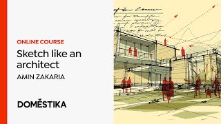 Sketch like an architect with Morpholio Trace  A course by AMIN ZAKARIA  Domestika English [upl. by Ahsetan336]