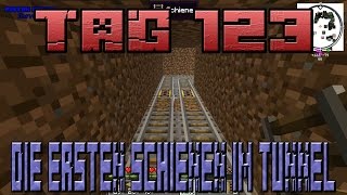 die ersten Schienen im Tunnel in lets Play survival Piston House Tag 123 Deutsch [upl. by Anade]