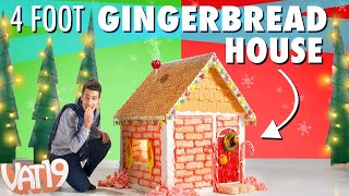 DIY Giant Gingerbread House Vs Kids  VAT19 [upl. by Kozloski]