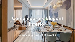 Contemporary Elegant Interior  Marigold at Navapark 2BR Show Unit [upl. by Rhianna]