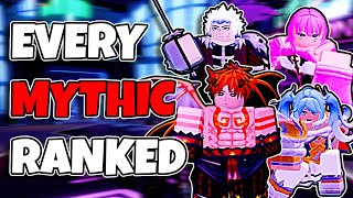 Every Mythic Ranked From Worst To Best In Anime Defenders [upl. by Yar]