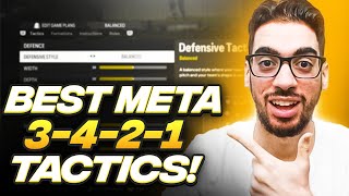 THE BEST META 3421 FORMATION amp CUSTOM TACTICS FOR EAFC 24 ULTIMATE TEAM [upl. by Carnes]