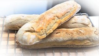 Cómo hacer pan de chapata RECETA FÁCIL 🌭🌭 [upl. by Eldnik]