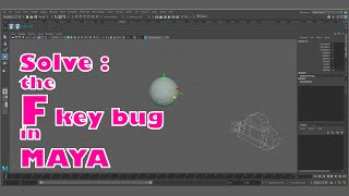 Autodesk MAYA F key focus bugSOLUTION [upl. by Aikcir]