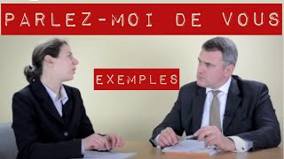 Parlez moi de vous entretien dembauche  exemple de présentation avec simulations [upl. by Notgnilra]