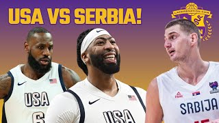 LIVE Team USA vs Serbia In Olympic Games Of Paris LeBron James Anthony Davis vs Nikola Jokic [upl. by Niko]