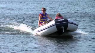 APS Pro 118 Inflatable boat with APS 98HP Outboard Motor [upl. by Akkim821]