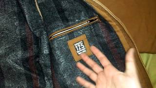 Carhartt Duck Detroit blanket lined jacket [upl. by Codie]