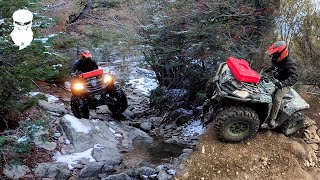 Idaho Backcountry  Winter ATV ride to an old ghost town [upl. by Georgia682]