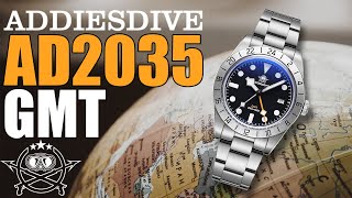 GMT kispénzért  Addiesdive AD2035 GMT [upl. by Ydroj]