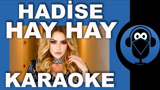 HADİSE  HAY HAY   Karaoke   Sözleri  Lyrics  Fon Müziği Beat  COVER [upl. by Carmelia472]