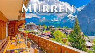 Mürren Lauterbrunnen Switzerland 4K  Incredible Beautiful Swiss Alpine Village Travel Vlog [upl. by Eamaj280]