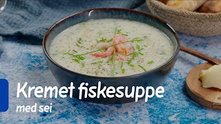 Kremet fiskesuppe med sei  Middag på 15 min  REMA 1000 [upl. by Eittocs]