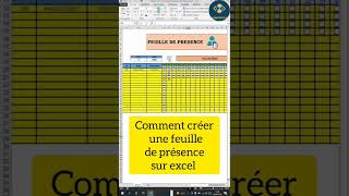 Créer une feuille de pointage excel tableau de pointage excel [upl. by Gnof]
