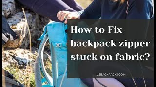 How to Get Zipper Back on Track Backpack Complete Guide [upl. by Farland518]