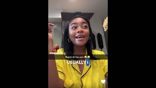 Skai Jackson Pregnancy Cravings Has Her Eating This… [upl. by Surazal161]