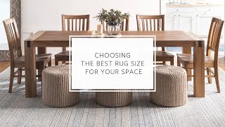 Choosing the Best Rug For Your Space  Dining Room [upl. by Bunker]