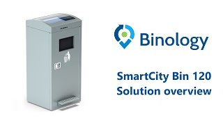 Binology Smart City Bin 120  Waste managment WM  Smart city  Iot technology  wwwbinologycom [upl. by Analed]