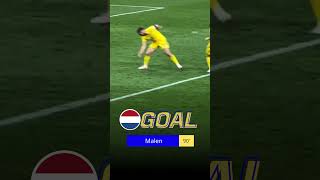 Goal Malen 90min Romania vs Netherlands 03 Highlights  EURO 2024 [upl. by Fowkes]