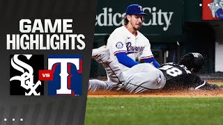 White Sox vs Rangers Game Highlights 72224  MLB Highlights [upl. by Narcis]