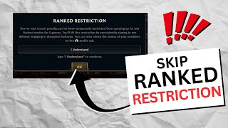 How to SKIP Ranked Restriction Games [upl. by Ahsatel]