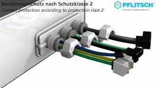 PFLITSCH Kabeleinführung UNI FLANSCH [upl. by Retsae]