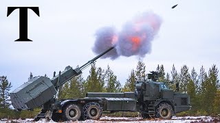 NATO conducts largest artillery exercise close to Russian border [upl. by Edwina]